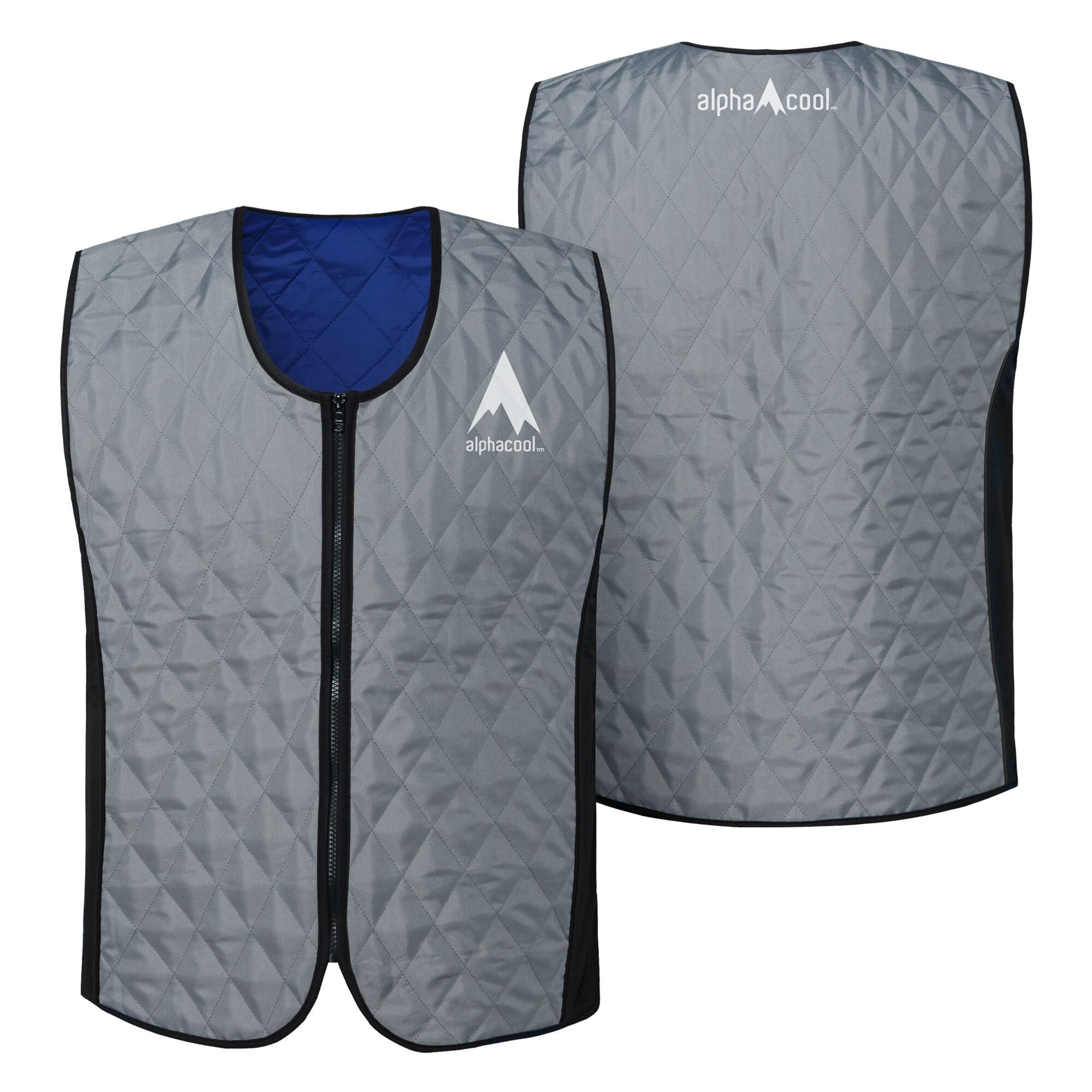 Action Manufacturing AlphaCool Evaporative Cooling Vest - 4XL-5XL Grey